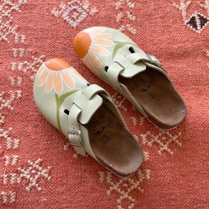 Birki’s Flower Boston Clogs 💖 Cottagecore Garden Floral Clogs